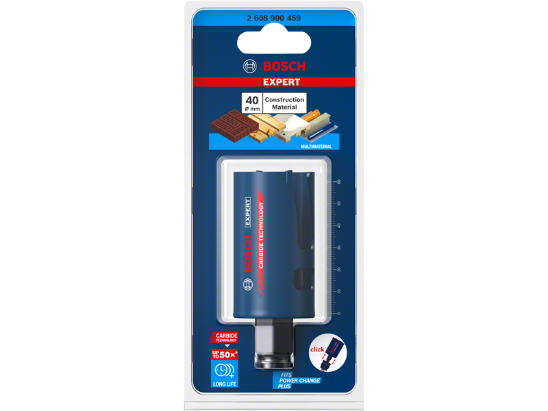 Žaga za izrezovanje lukenj Bosch EXPERT Construction Material, 40x60mm, 2608900459